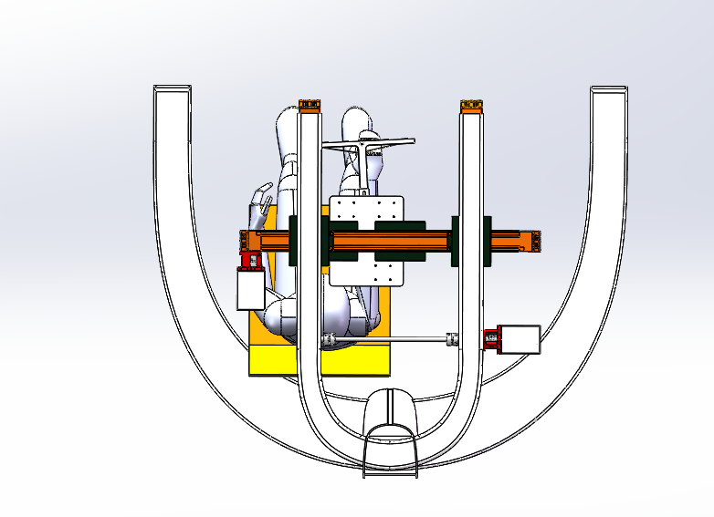 多自由度绳牵引上肢康复机器人三维SW模型